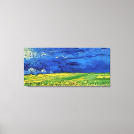 Wheat Fields Under Clouded Sky Van Gogh Leinwanddruck