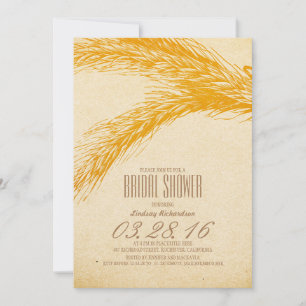 Wheat Rustic BRIDAL SHOWER Einladung