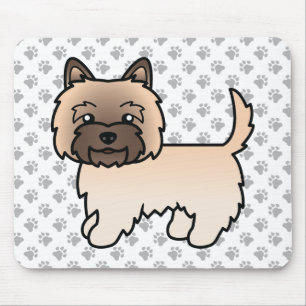 Wheaten Cairn Terrier Niedlich Cartoon Dog Mousepad