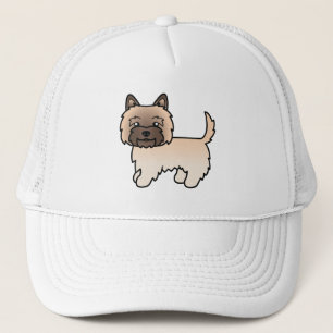 Wheaten Cairn Terrier Niedlich Cartoon Dog Truckerkappe