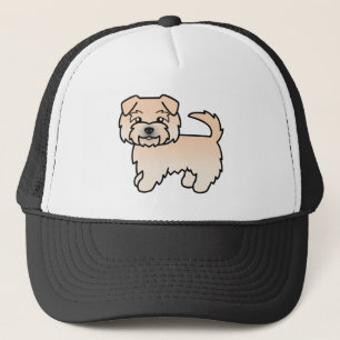 Wheaten Norfolk Terrier Cartoon Dog Illustration Truckerkappe