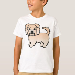 Wheaten Norfolk Terrier Cartoon Dog Zeichnend T-Shirt