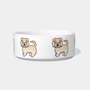 Wheaten Norfolk Terrier Niedlich Cartoon Hunde Napf