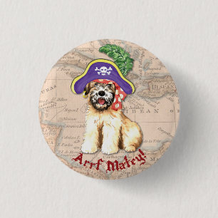 Wheaten Pirate Button
