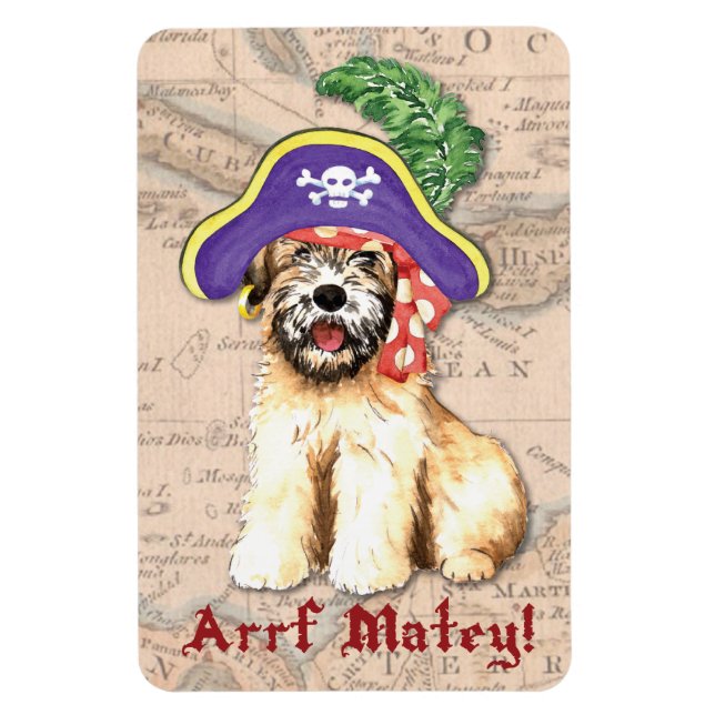 Wheaten Pirate Magnet (Vertikal)