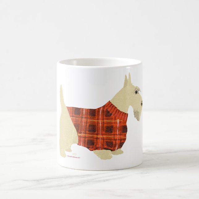 Wheaten-Schottischer-Terrier-Pullover Kaffeetasse (Mittel)