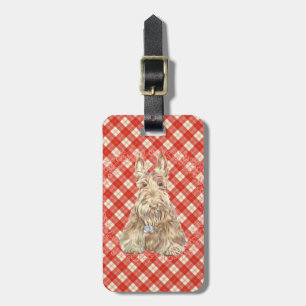Wheaten Scottie Tartan Gepäckanhänger