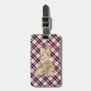 Wheaten Scottie Tartan Gepäckanhänger