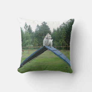 Wheaten Scottish Terrier Agility Pillow Kissen