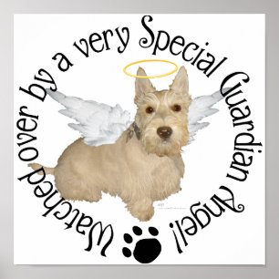 Wheaten Scottish Terrier Angels Poster