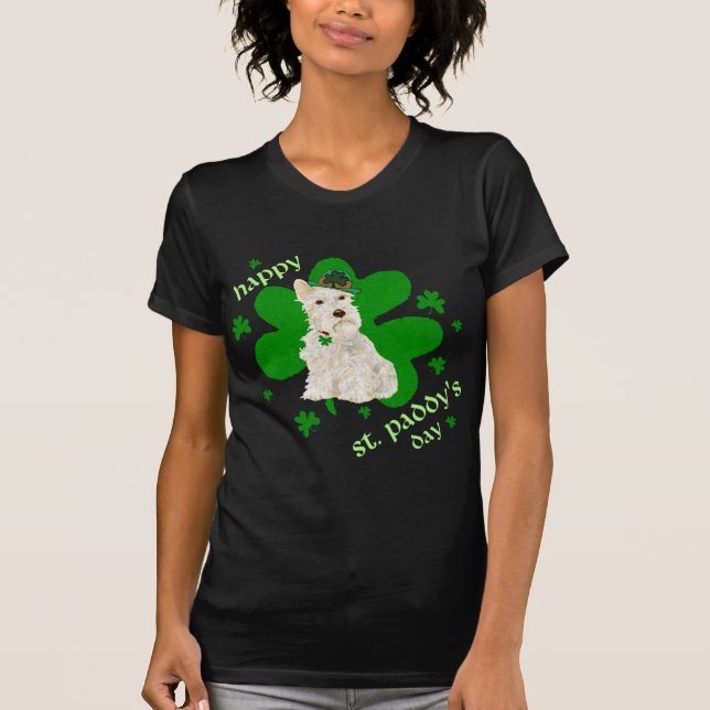 Wheaten Scottish Terrier St Patricks Day T-Shirt (Vorderseite)