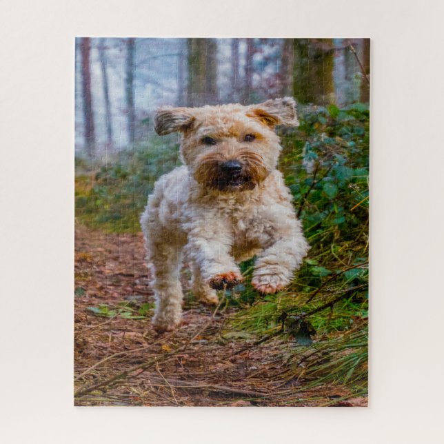 Wheaten Terrier Dog Jigsaws. (Vertikal)