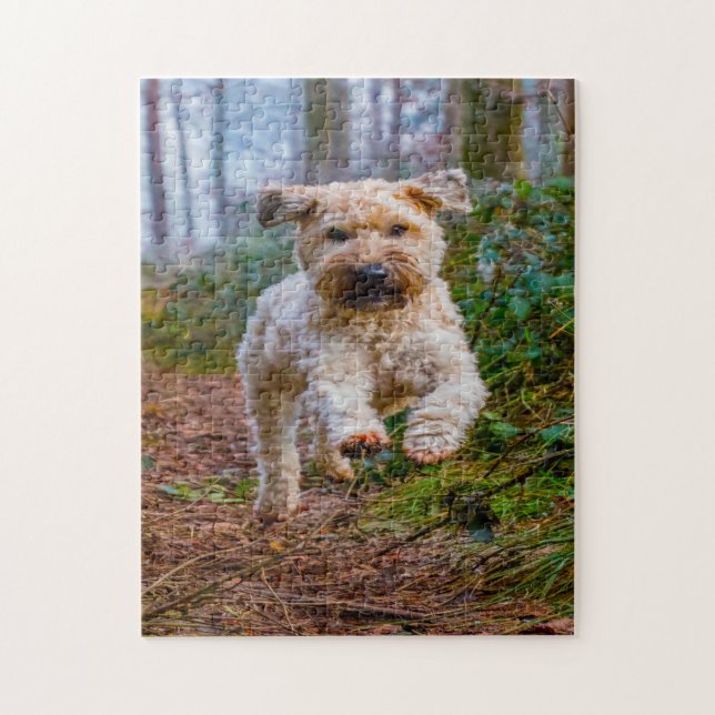 Wheaten Terrier Dog Jigsaws. (Vertikal)