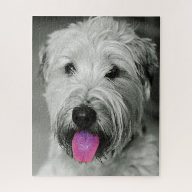 Wheaten Terrier Dog Jigsaws. (Vertikal)