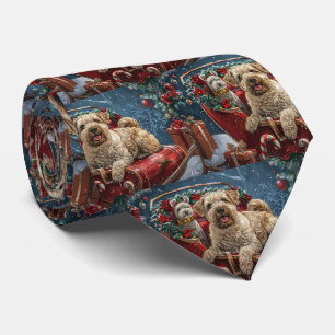 Wheaten Terrier Dog Weihnachtsfest Krawatte