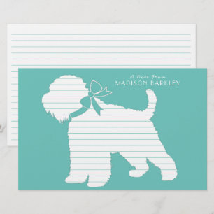 Wheaten Terrier Doppy Puppy Briefpapier