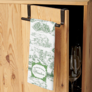 WHEATEN Terrier Grüne Toile-Küchenhandtuch Geschirrtuch