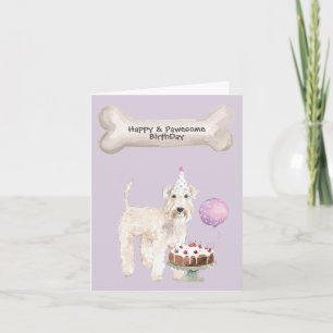 Wheaten Terrier Hundeparty Feiertagskarte