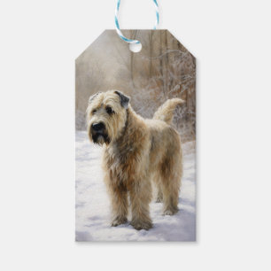 Wheaten Terrier Lass es schneien Weihnachten Geschenkanhänger