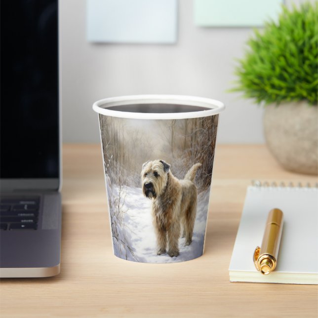 Wheaten Terrier Let It Snow Weihnachten Pappbecher (InSitu)