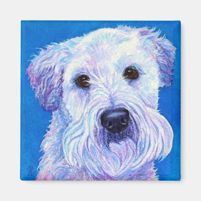 Wheaten Terrier Magnet - "Bailey" (Vorne)