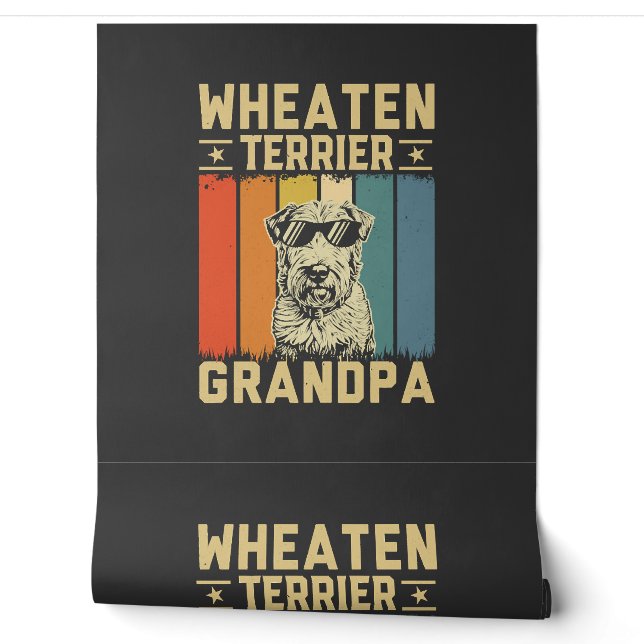 Wheaten Terrier Opa Tapete (Abrollen)