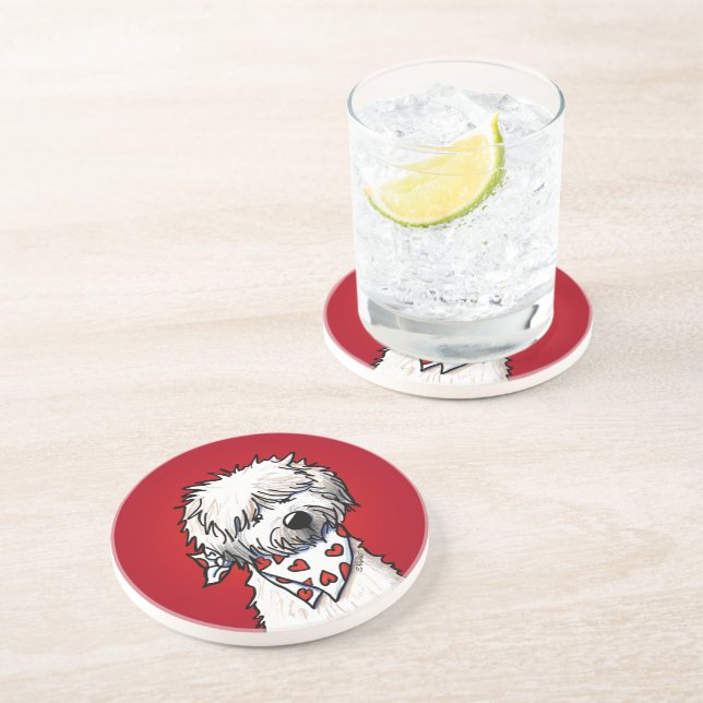 Wheaten Terrier Red Untersetzer (Seite)