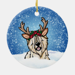 Wheaten Terrier Rentier Weihnachtsschmuck