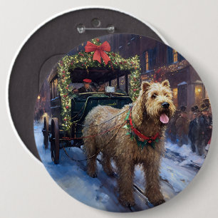 Wheaten Terrier Weihnachtssaison Button