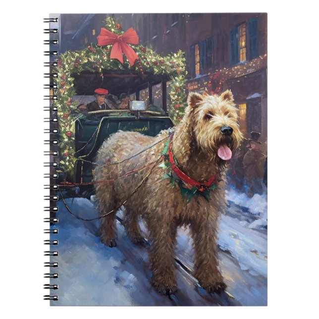 Wheaten Terrier Weihnachtssaison Notizblock (Vorderseite)