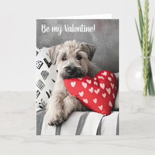 Wheaten Terrier Welpe Valentine Card Dankeskarte