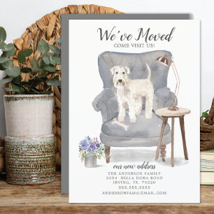 Wheaten Terrier Wir haben uns bewegt bewegende Ank Ankündigung