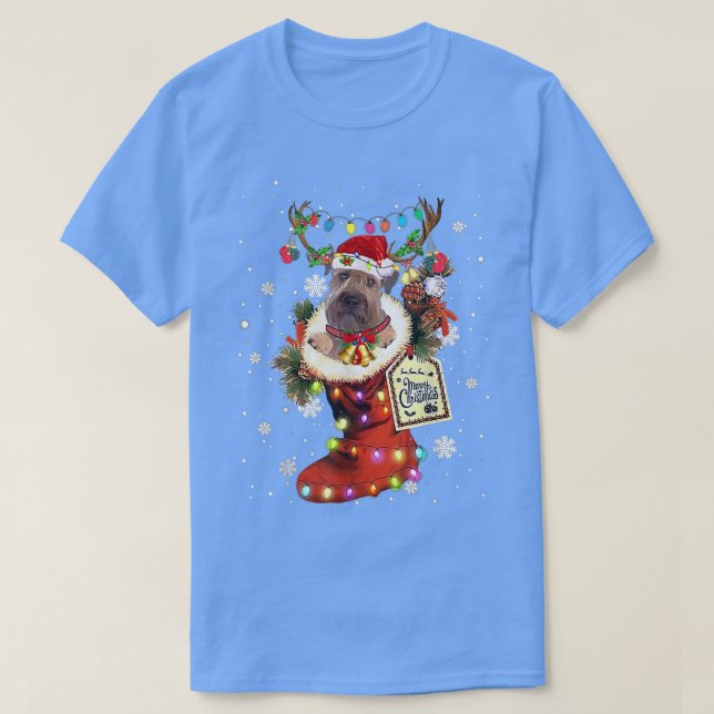 Wheaten Terrier Xmas Boot Christmas Sock Winter Sn T-Shirt (Design vorne)