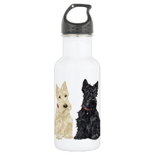 Wheaten u. schwarze schottische Terrier Trinkflasche
