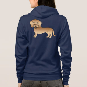 Wheaten Wire Haired Dachshund Süßer Cartoon-Hund Hoodie