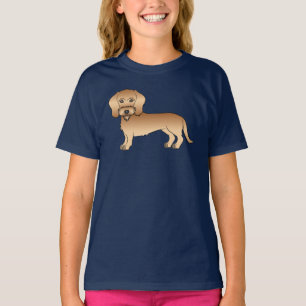 Wheaten Wire Haired Dachshund Süßer Cartoon-Hund T-Shirt