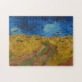 Wheatfield mit Krähen