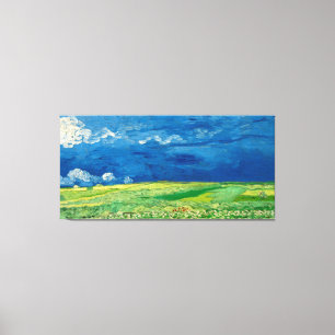 Wheatfield Under Thunderclouuuds by Vincent van Go Leinwanddruck