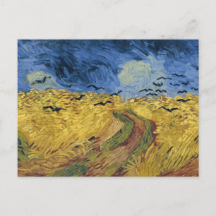 Wheatfield with Crows by Vincent Van Gogh Postcard Postkarte