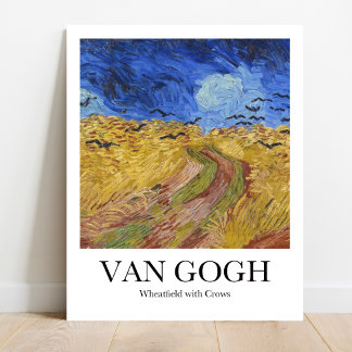 Wheatfield with Crows by Vincent van Gogh Poster