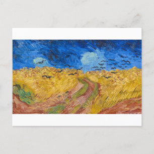 Wheatfield with Crows by Vincent van Gogh Postkarte