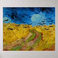Wheatfield With Crows de Vincent van Gogh Poster