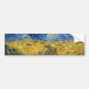 Wheatfield with Crows (F779) Van Gogh Fine Art Autoaufkleber
