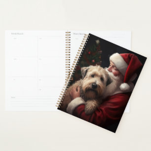 Wheaton Terrier Avec Noël Festif Du Père Noël