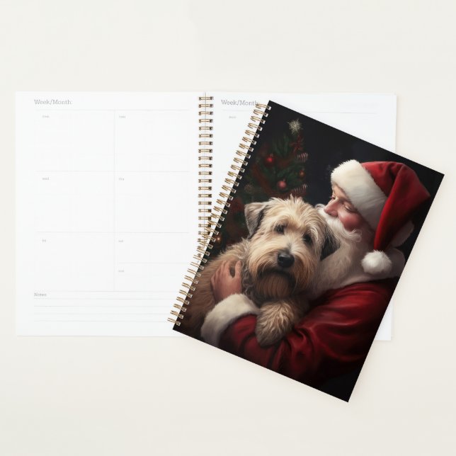 Wheaton Terrier Avec Noël Festif Du Père Noël (Devant avec enveloppe)