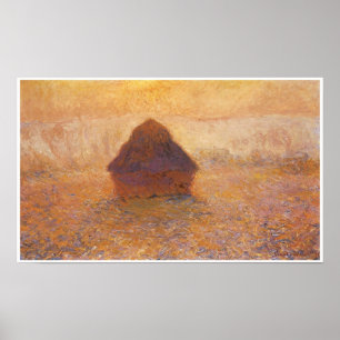 Wheatstack (Sonne im Nebel), 1891 Poster