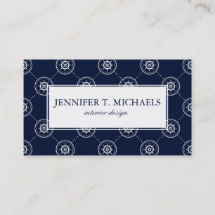 Wheel Pattern Kapitäne Visitenkarte