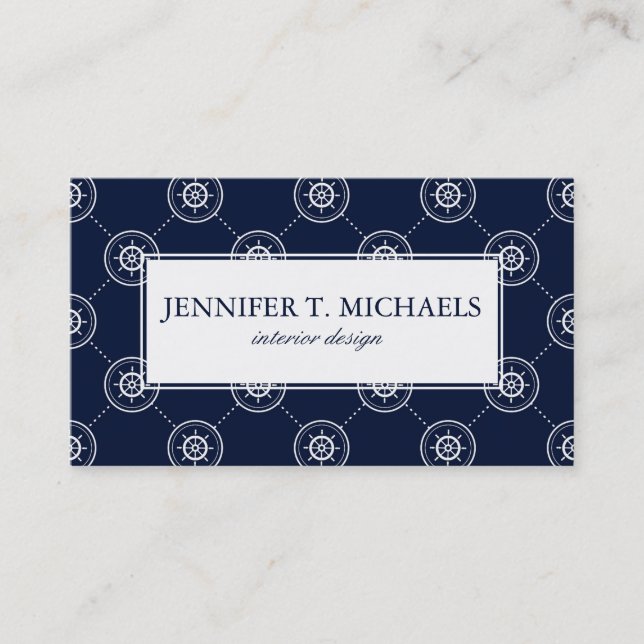 Wheel Pattern Kapitäne Visitenkarte (Vorderseite)