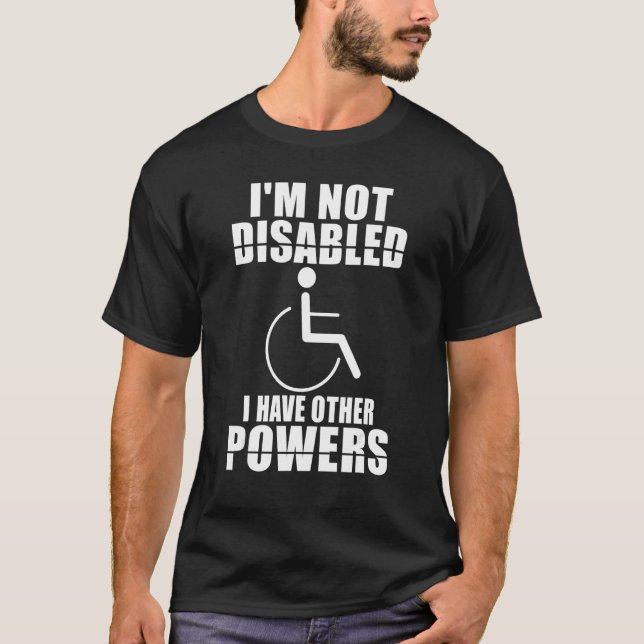 Wheelchair Leg Injury Disability Disabled Handicap T-Shirt (Vorderseite)