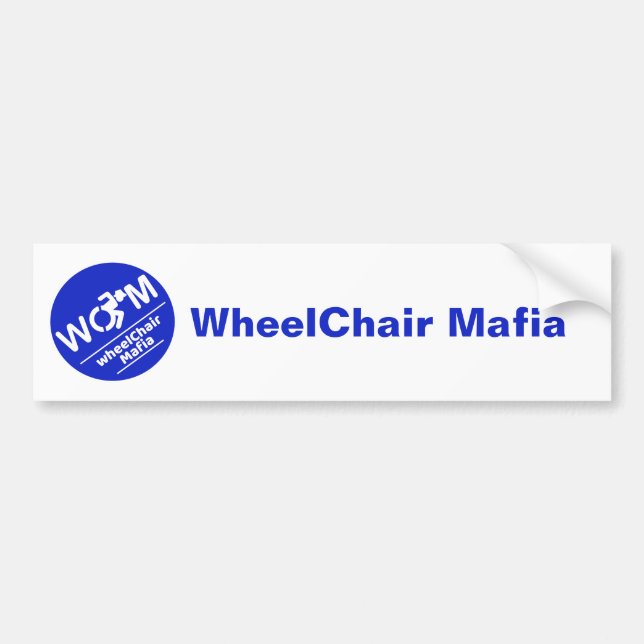 WheelChair Mafia bumper sticker (Devant)